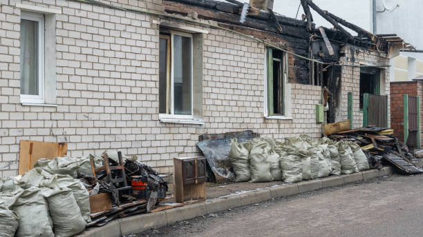 Professional Fire Damage Assessment technician working in College Park, MD